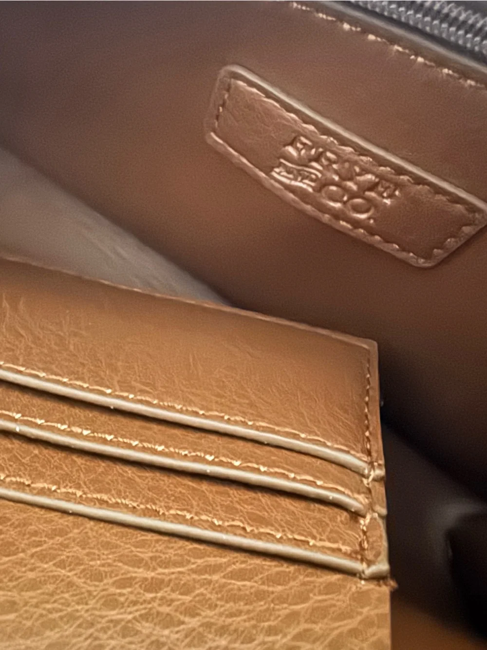 FRYE & Co. Women's Tan Faux Leather Crossbody Bag